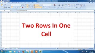 How to add two rows in one cell in excel [upl. by Alyal]