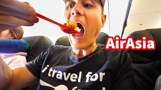 AirAsia FOOD REVIEW  Flying From Bangkok to Denpasar Bali [upl. by Kacie]