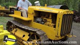 Caterpillar Model 22 Crawler Tractor  Ken Avery Antique Tractor Collection Auction [upl. by Jacquelynn]