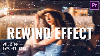 How To Create a Rewind Effect in Premiere Pro 2020 [upl. by Anerdna]