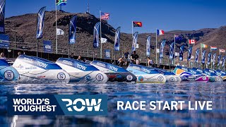 Race Start LIVE  Worlds Toughest Row  Atlantic 2023 [upl. by Sordnaxela]