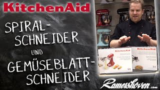 KitchenAid Spiralschneider und KitchenAid Gemüseblattschneider [upl. by Htehpaj]