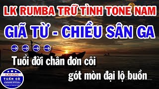 Tình Khúc Rumba Karaoke Nhạc Sống Liên Khúc Tone Nam Beat  GIÃ TỪ  ĐƯỜNG TÍM BẰNG LĂNG [upl. by Tris]