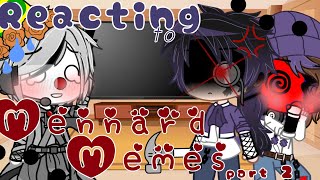 Reacting to Michael and Ennard memes Part 2Gacha ClubFNaF [upl. by Dirrej336]