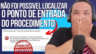 Não foi possivel localizar o ponto de entrada do procedimento RESOLVIDO [upl. by Akiras]