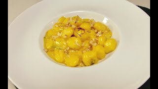 Gnocchi con Gorgonzola Noci e Zafferano [upl. by Trebo]