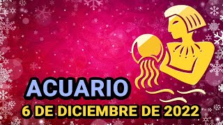 🎉𝐕𝐈𝐄𝐍𝐄 𝐔𝐍𝐀 𝐆𝐑𝐀𝐍 𝐂𝐄𝐋𝐄𝐁𝐑𝐀𝐂𝐈Ó𝐍🤩 Acuario♒ 6 de Diciembre de 2022 Horóscopo de hoyTarot [upl. by Kannav554]