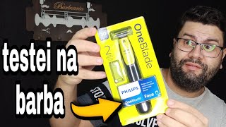 Barbeador Elétrico Philips OneBlade qp2510  opinião de barbeiro esse vale a pena [upl. by Cann]