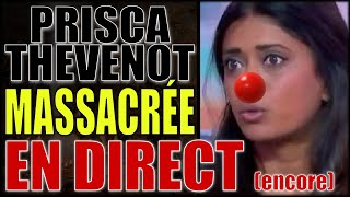 PRISCA THEVENOT SE FAIT à nouveau MASSACRER EN LIVE  CEST UN CARNAGE 🤡 [upl. by Kcirdlek]