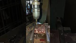 Drilling copper busbar [upl. by Akibma]