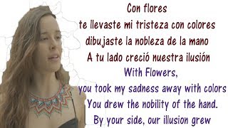 Monsieur Periné  Nuestra Canción  Lyrics English and Spanish  Our song  Translation amp Meaning [upl. by Berhley]