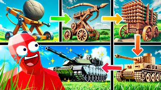 LA EVOLUCION DE UN TANQUE  TOTALLY ACCURATE BATTLE SIMULATOR [upl. by Irehj]