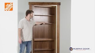 InSwing Murphy Door Installation HIDDEN DOOR [upl. by Shuma]