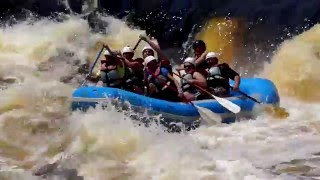 Wisconsin Rafting on the Menominee River with Wildman Adventure Resort [upl. by Elatnahc332]