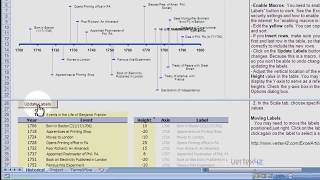 Timeline Template Demo Create a Timeline using Excel [upl. by Ydneh]