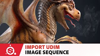 Importing UV Tile UDIMs image sequences  Adobe Substance 3D [upl. by Lozar911]