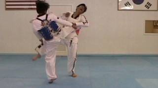 Taekwondo Tornado Kick Counter vs Roundhouse Kick  TaekwonWoo How to Win [upl. by Ripley]