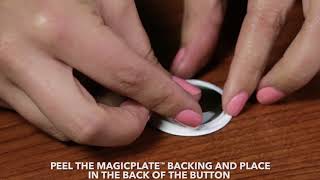 How To Install a MagicPlate on a PopSockets® grip to use with a Scosche MagicMount [upl. by Ttirrem909]