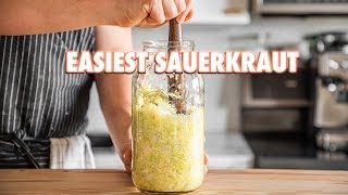 How To Make The Easiest Homemade Sauerkraut [upl. by Hazel]