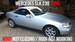 Mercedes SLK 230 1998  Boot Wont Close And Roof Wont Open [upl. by Boni918]