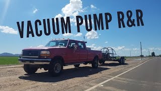 73 OBS Powerstroke Vacuum Pump Replacement [upl. by Melbourne718]