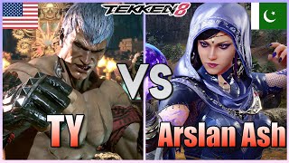 Tekken 8 ▰ TY Bryan Vs Arslan Ash 1 Zafina ▰ High Level Matches [upl. by Bridges]