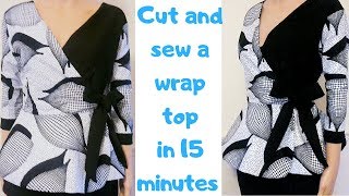 How to make wrap top easy stepbystep guide for beginners [upl. by Sill]