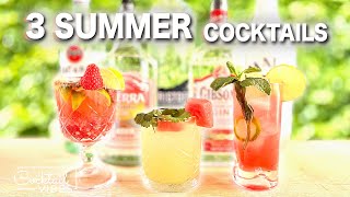 3 Amazing SUMMER Cocktails [upl. by Zebedee]