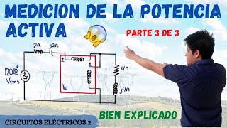 METODO DEL VATIMETRO Medicion de la POTENCIA ELECTRICA MONOFASICA 💥 EJERCICIO RESUELTO PASO A PASO [upl. by Pepito]