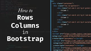 How to use bootstrap rows and columns in HTML  Learn HTML amp CSS  Responsive Web Design [upl. by Sup]