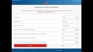 Therapeutic Vancomycin Monitoring Using AUC [upl. by Hyman123]