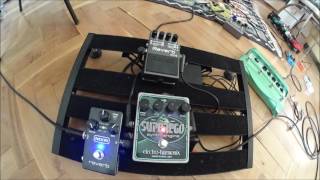 Ambient Guitar Drones  EHX Superego MXR M300 amp Boss RV6 Reverb pedals [upl. by Quita]