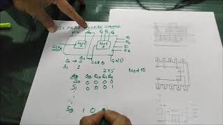 Decade counter IC 7490  LAB  V H Mankar [upl. by Ennayllek]