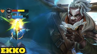 Wild Rift Ekko  Top Ekko Firelight skin Gameplay quotHard Carryquot Rank season 15 [upl. by Areval830]