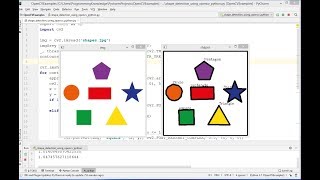 OpenCV Python Tutorial For Beginners 25  Detect Simple Geometric Shapes using OpenCV in Python [upl. by Ayamat]