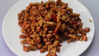 Resep membuat sambal goreng tempe kacang [upl. by Cacia]