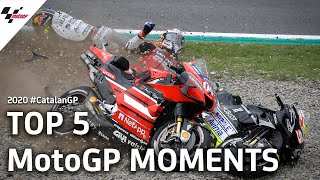 Top 5 MotoGP Moments from the 2020 CatalanGP [upl. by Dumond]