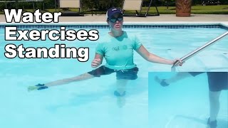 Water Exercise Standing Aquatic Therapy  Ask Doctor Jo [upl. by Rosana621]