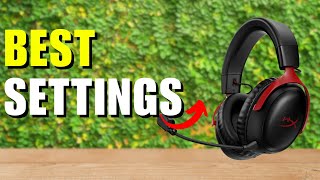 HyperX Cloud III Wireless best Settings [upl. by Oivlis]