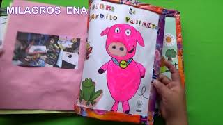 Cuento PINKI EL CERDITO VALIENTE hecho con materiales reciclados para niños [upl. by Straus]