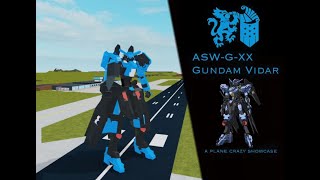 ASWGXX Gundam Vidar  Plane Crazy mech showcase [upl. by Ayotel465]