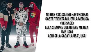 Medusa  Jhay Cortez Anuel AA J Balvin LETRA [upl. by Yelloh]