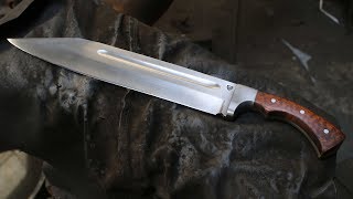 forging a huge bowie seax [upl. by Boy]