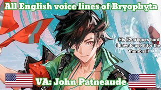 Arknights Bryophytas EN voice lines [upl. by Llib]