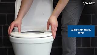 How To Install A Duravit Starck 3 Toilet Seat and Cover [upl. by Neliak]