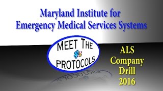 2016 Maryland Medical Protocols Update  ALS [upl. by Oileduab]