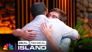 Boston Rob and Arons Emotional Goodbye  Deal or No Deal Island  NBC [upl. by Yddeg]