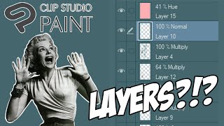 How to use layers in Clip Studio Paint  Tips and Tutorial [upl. by Loredo719]