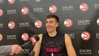 Atlanta Hawks’ Bogdan Bogdanović Jan 12 Media Availability [upl. by Attenaj]