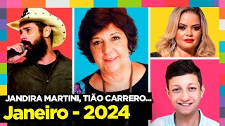 FAMOSOS QUE MORRERAM EM JANEIRO DE 2024 [upl. by Dannel]